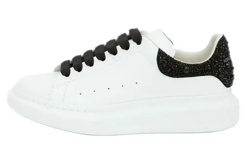 Alexander McQueen Oversized White Black Crystals
