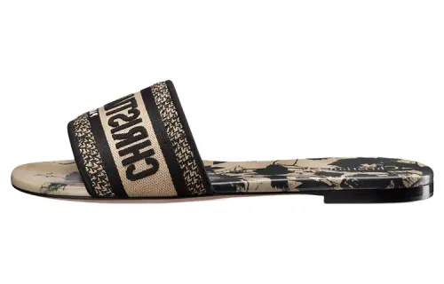 DIOR Dway Slide Slippers Women's Black