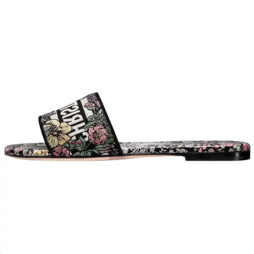 DIOR Dway Rubber Slide Slippers Women's Black