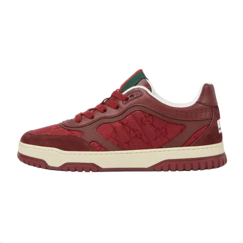 GUCCI Re Web Low top Skateboard Shoes Men's Red