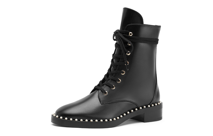 Stuart Weitzman/SW Cow Leather Ankle Boots Women's Black
