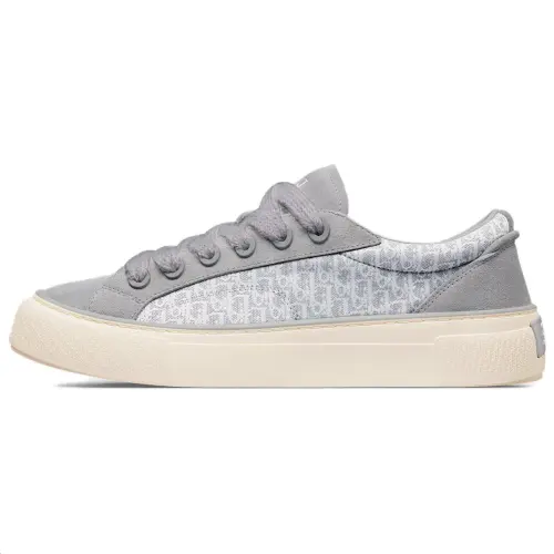 DIOR B33 Suede Low top Skateboard Shoes Unisex Gray