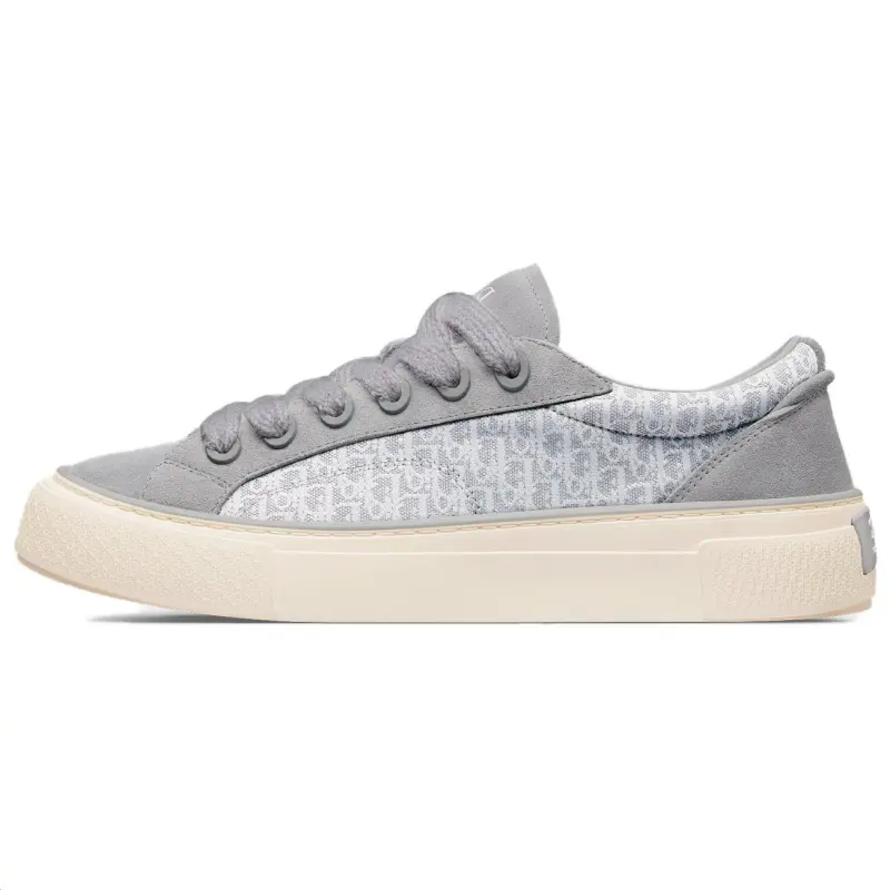 DIOR B33 Suede Low top Skateboard Shoes Unisex Gray