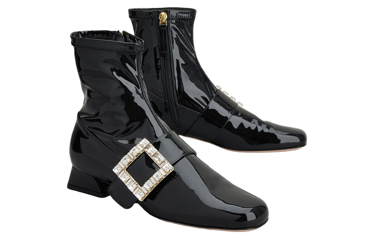 Roger Vivier Leather Ankle Boots Women's Black