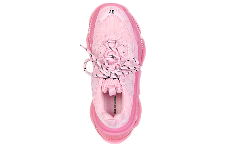 Женские кроссовки Balenciaga Triple S Clear Sole (светло-розовый) — фото 3