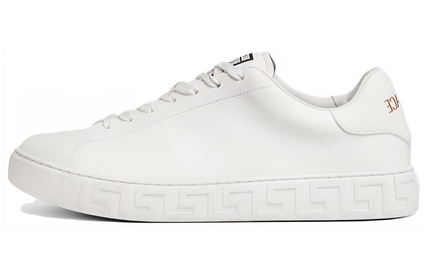 VERSACE Greca Low top Skateboard Shoes Men's White