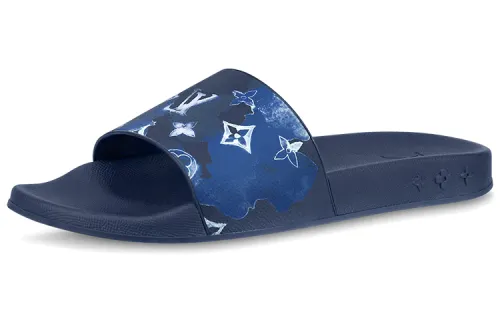 LOUIS VUITTON Waterfront Mule Blue Watercolor