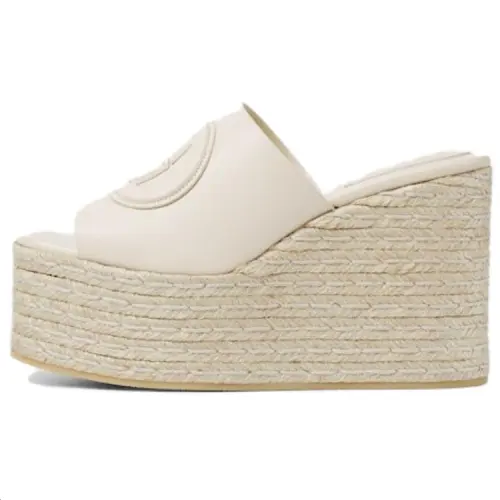 GUCCI Interlocking Slide Slippers 7.3cm Women's Beige