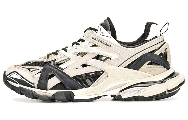 Мужские кроссовки Balenciaga Track 2.0 (черно-коричневые) — фото 1