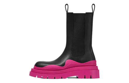 Bottega Veneta Tire Chelsea Boots 5.5cm Women's Fuchsia