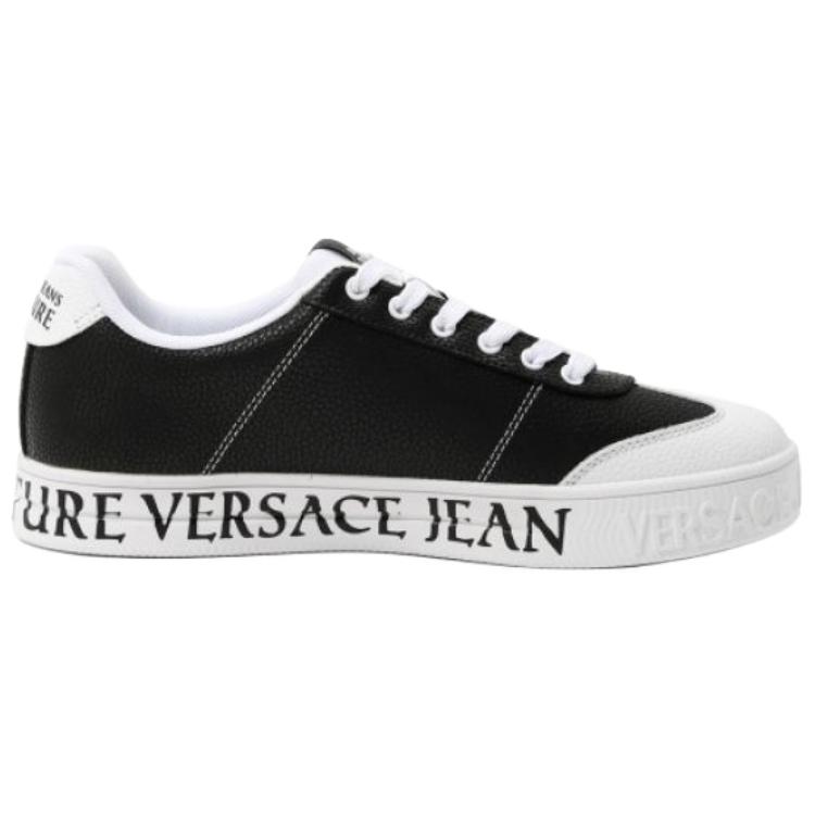 Мужские кеды Versace JEANS COUTURE Fondo Court 88 (черные) — фото 2