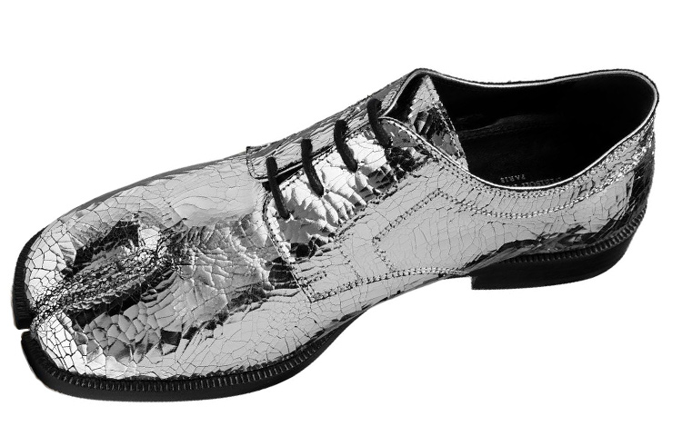 Женские кеды Maison Margiela Maison Margiela Tabi (серебристые)