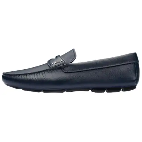 PRADA Logo Lettering Driving Loafers