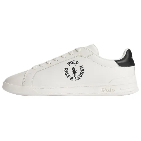 Polo Ralph Lauren Leather Low top Skateboard Shoes Men's White