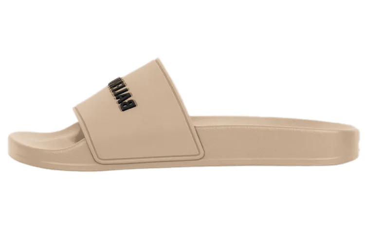 Balenciaga Logo Printed Slip On Slides Women's
