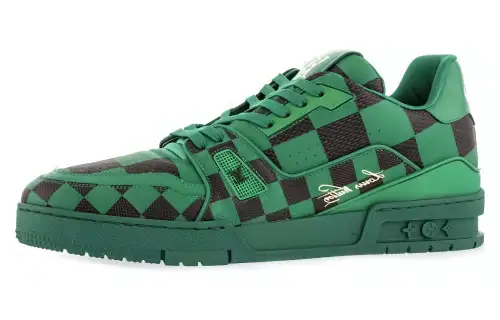 LOUIS VUITTON LV Trainer Sneaker Damier Pop Green