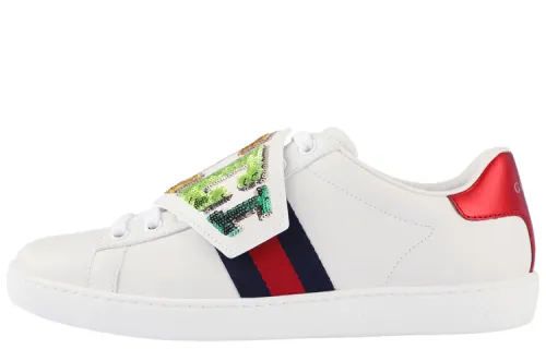 Gucci Wmns Ace Low 'GUCCI Patch' Women's
