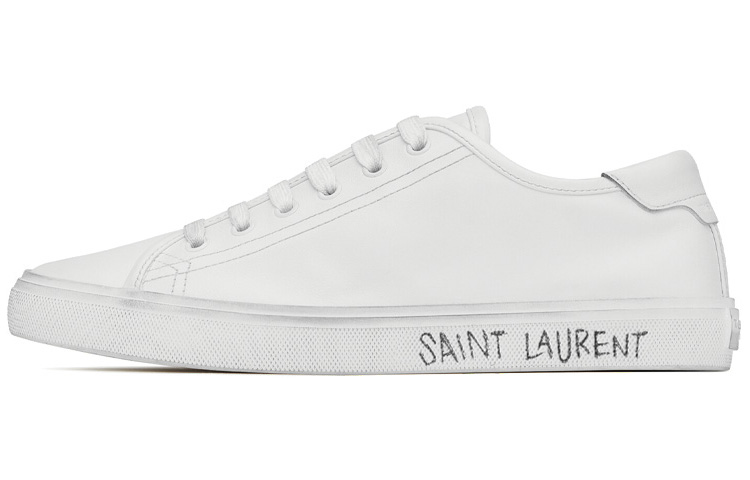 Мужские кеды SAINT LAURENT Malibu (белые)