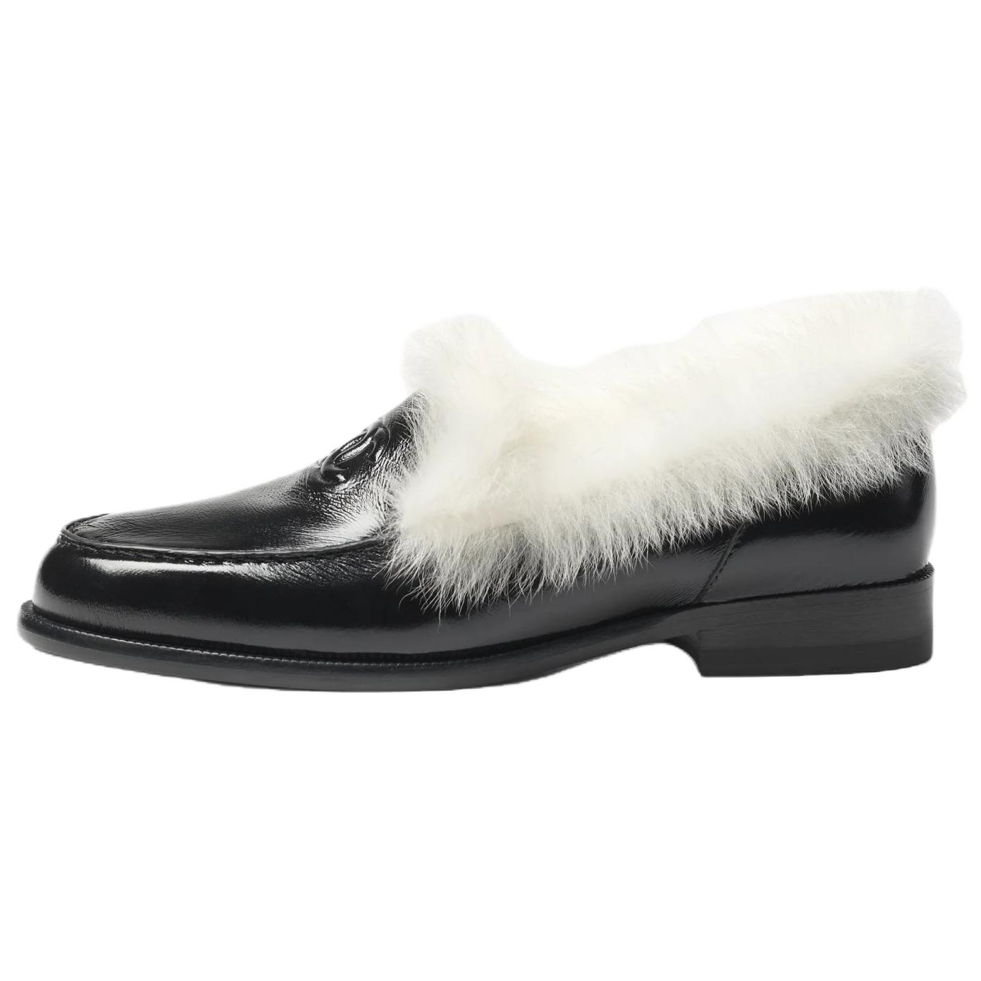 Женские туфли Chanel CHANEL COCO NEIGE 25N 2.5cm (черно-белые)