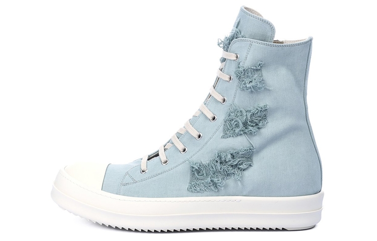 Rick Owens DRKSHDW Strobe Mid top Stylish Skateboarding Shoes Men's Blue