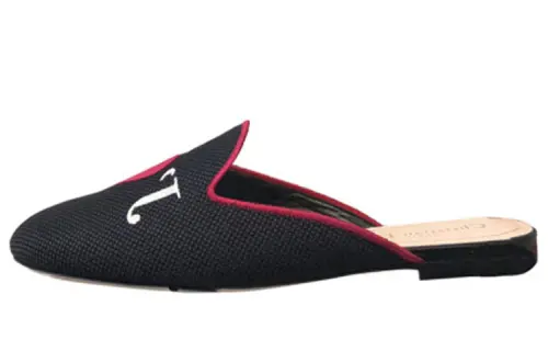 DIOR Rubber Sole Closed Toe Slippers Women's Black