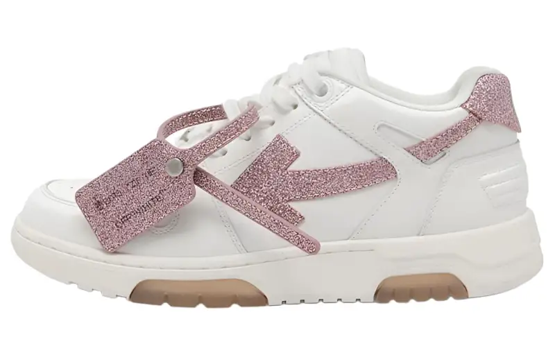 OFF WHITE Out Of Office Low Top Sneaker 'Pink White' Women's