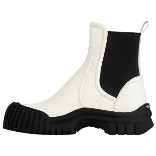 LOUIS VUITTON Ruby Short Chelsea Boots Women's Beige