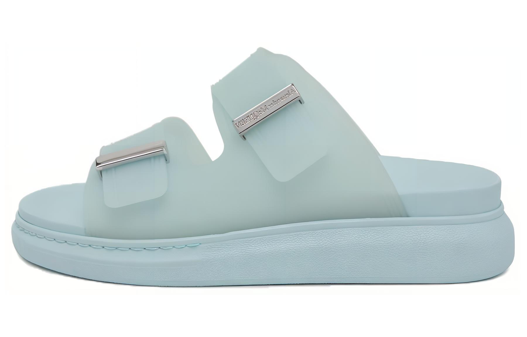 Женские сабо Alexander McQueen Hybrid (синие)