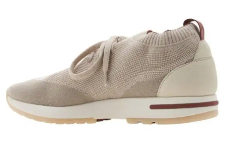 Loro Piana Mesh Breathable Low top Casual Shoes Men's Beige