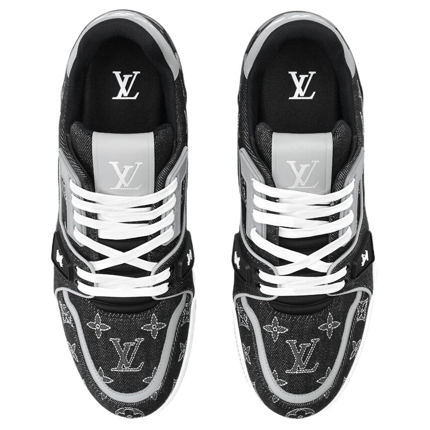 Мужские кеды Louis Vuitton Trainer (черные) — фото 4
