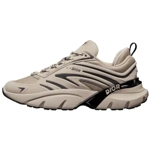 DIOR B44 Blade Mesh, Textile Low top Casual Shoes Men's Beige