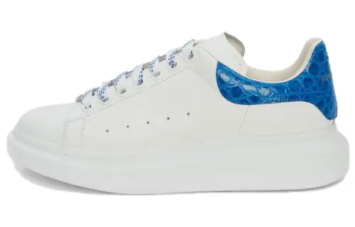 Alexander McQueen Oversized White Ultramarine Croc