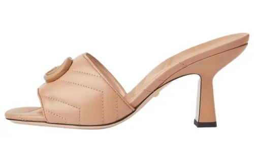 GUCCI Stylish Sandal 7.5cm Women's Nude