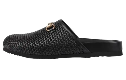 GUCCI Closed Toe Slippers Men's Black