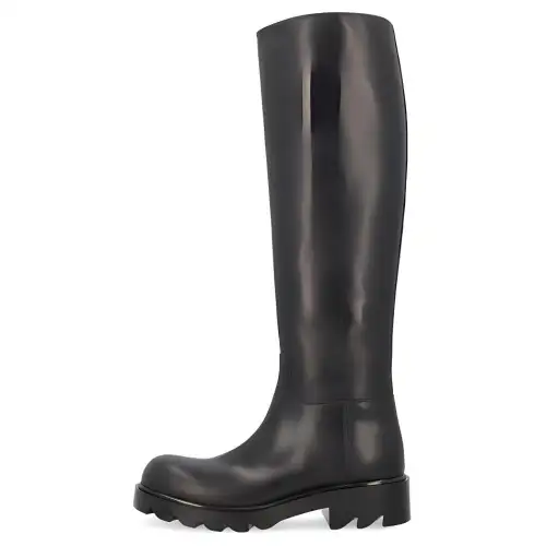 Bottega Veneta Cow Leather Knee high Boots Women's Black
