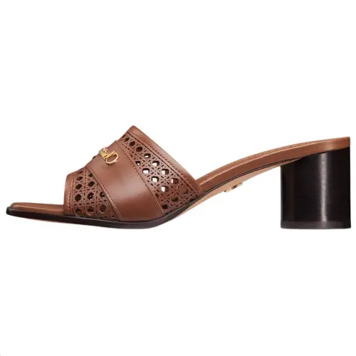 DIOR D Lane Slide Slippers 5.5cm Women's Brown