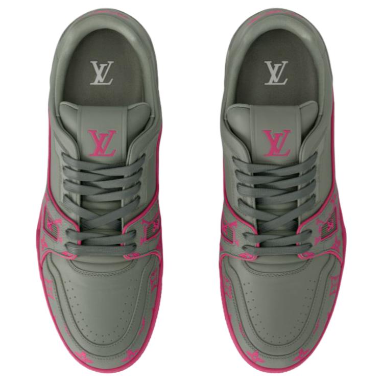 Мужские кеды Louis Vuitton Trainer (серые) — фото 4