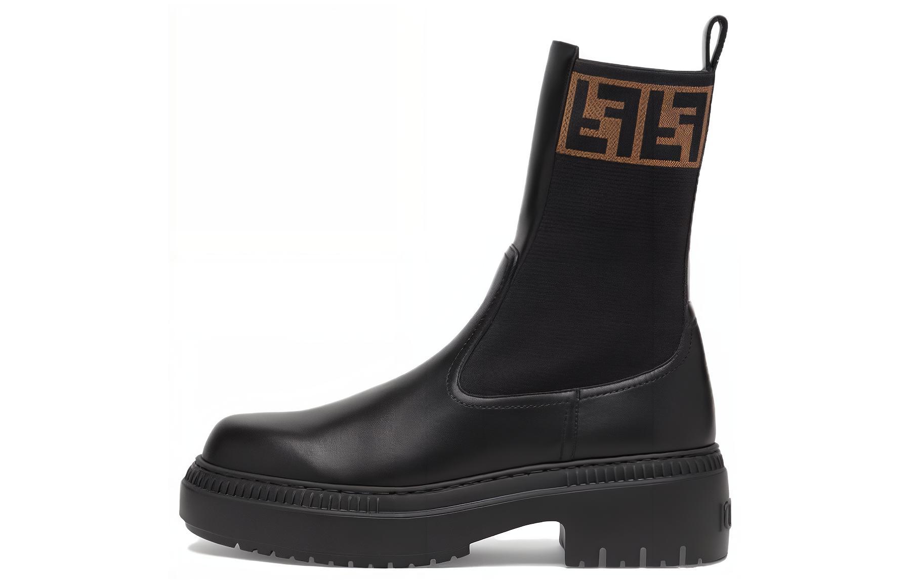 Женские ботинки Fendi FENDI Domino 5cm (черные)