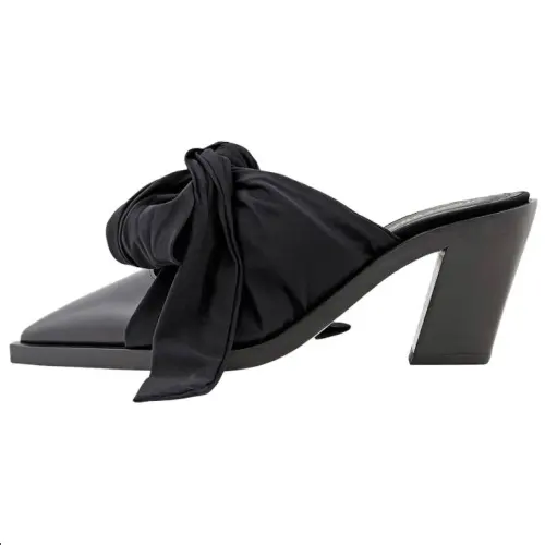 Burberry Closed Toe Slippers 7.5cm Women's Black
