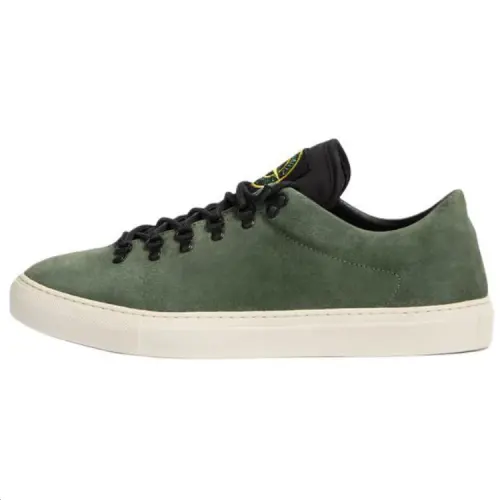 STONE ISLAND Logo Patch Low Top Sneakers