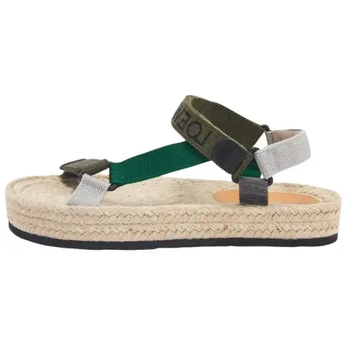 LOEWE Versatile One Strap Sandals Men's Army Green