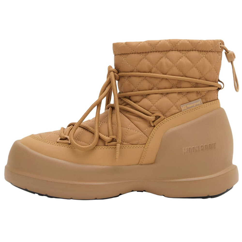 Женские сапоги Moon Boot Mezzaluna (коричневые)