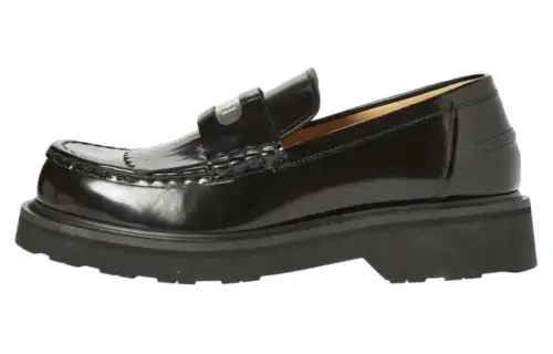 KENZO Takumi Takada Leather Loafers Men's Black