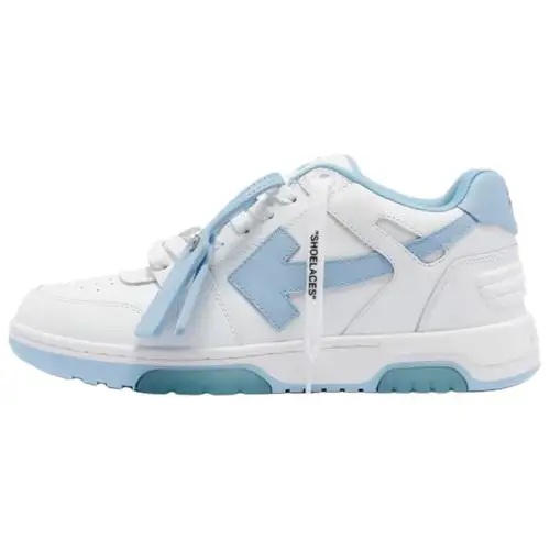 OFF WHITE Out Of Office Leather Sneaker 'White Blue'