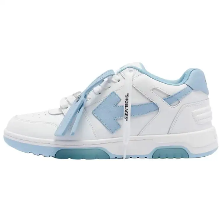 OFF WHITE Out Of Office Leather Sneaker 'White Blue'