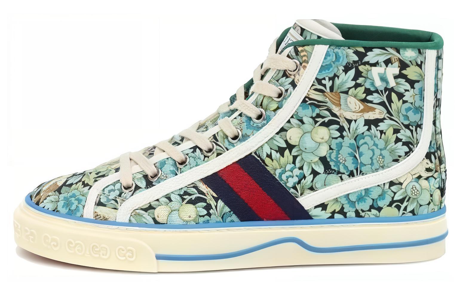Женские кеды Gucci Tennis 1977 (зеленые)