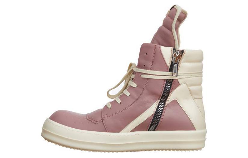 RICK OWENS Geobasket High-top Leather Sneakers
