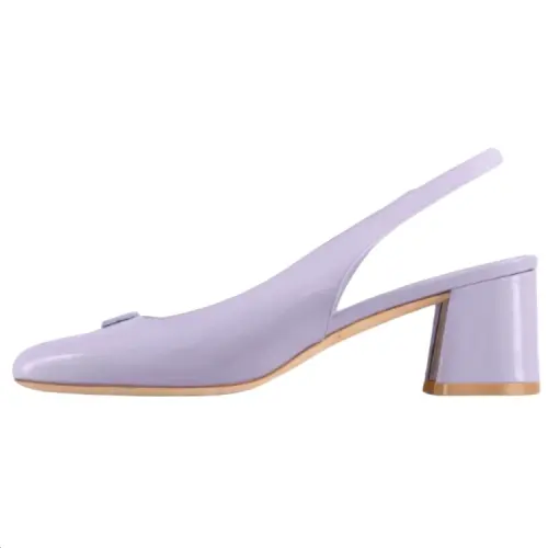 LOUIS VUITTON Swing Chunky Heel High Heels 5.5cm Women's Purple
