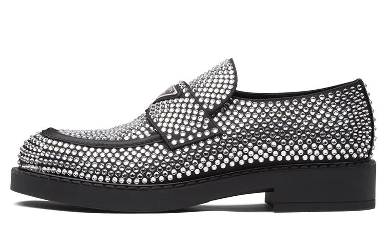 Мужские туфли Prada (серебристые)
