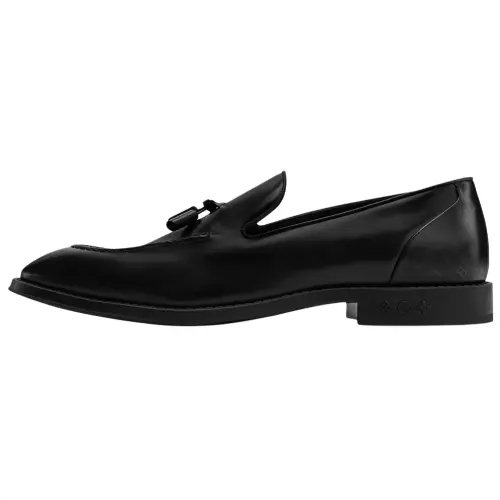 LOUIS VUITTON Kensington Calfskin Casual Shoes Men's Black